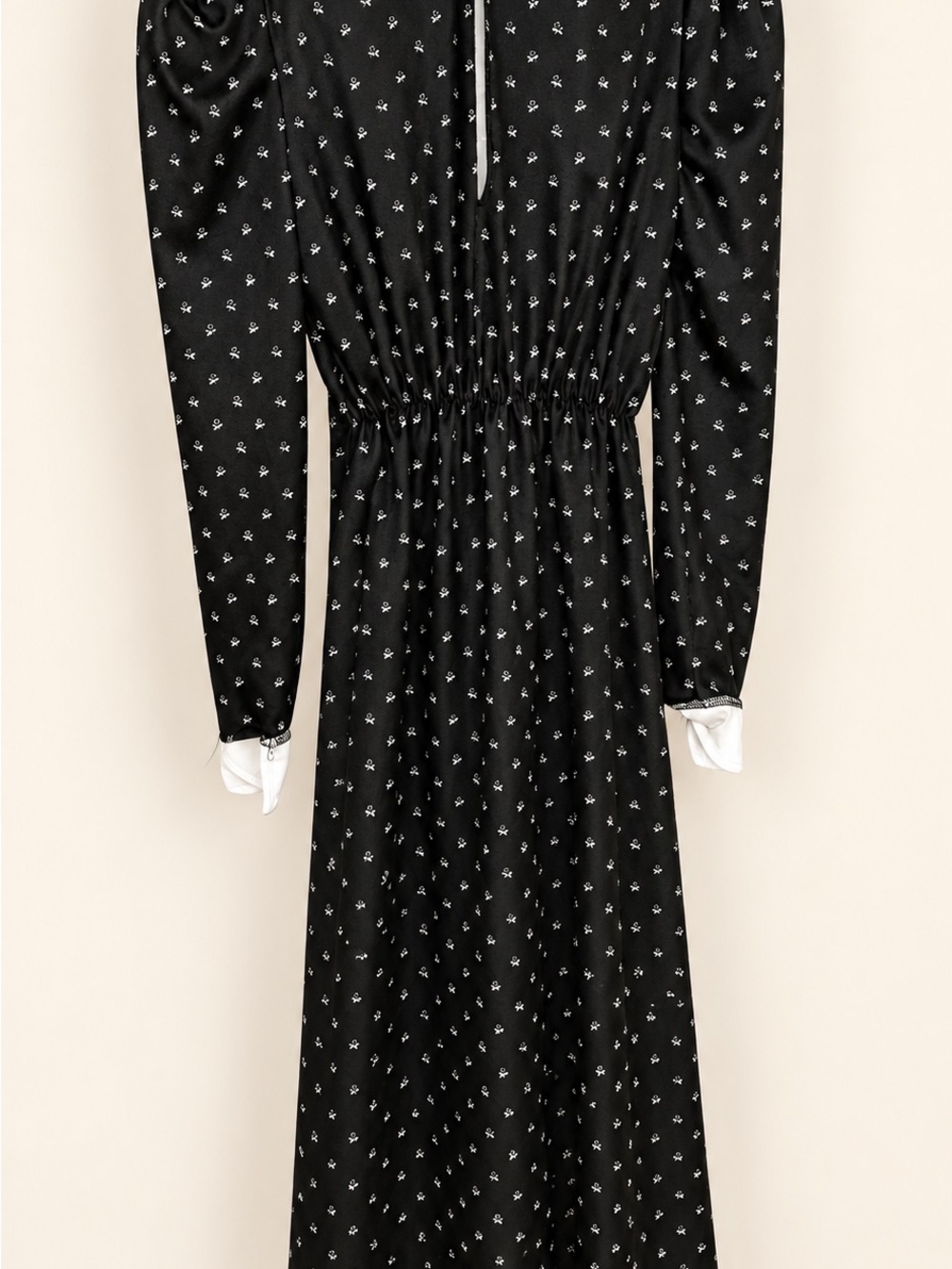 Kids Black Floral Skeleton Costume Dress